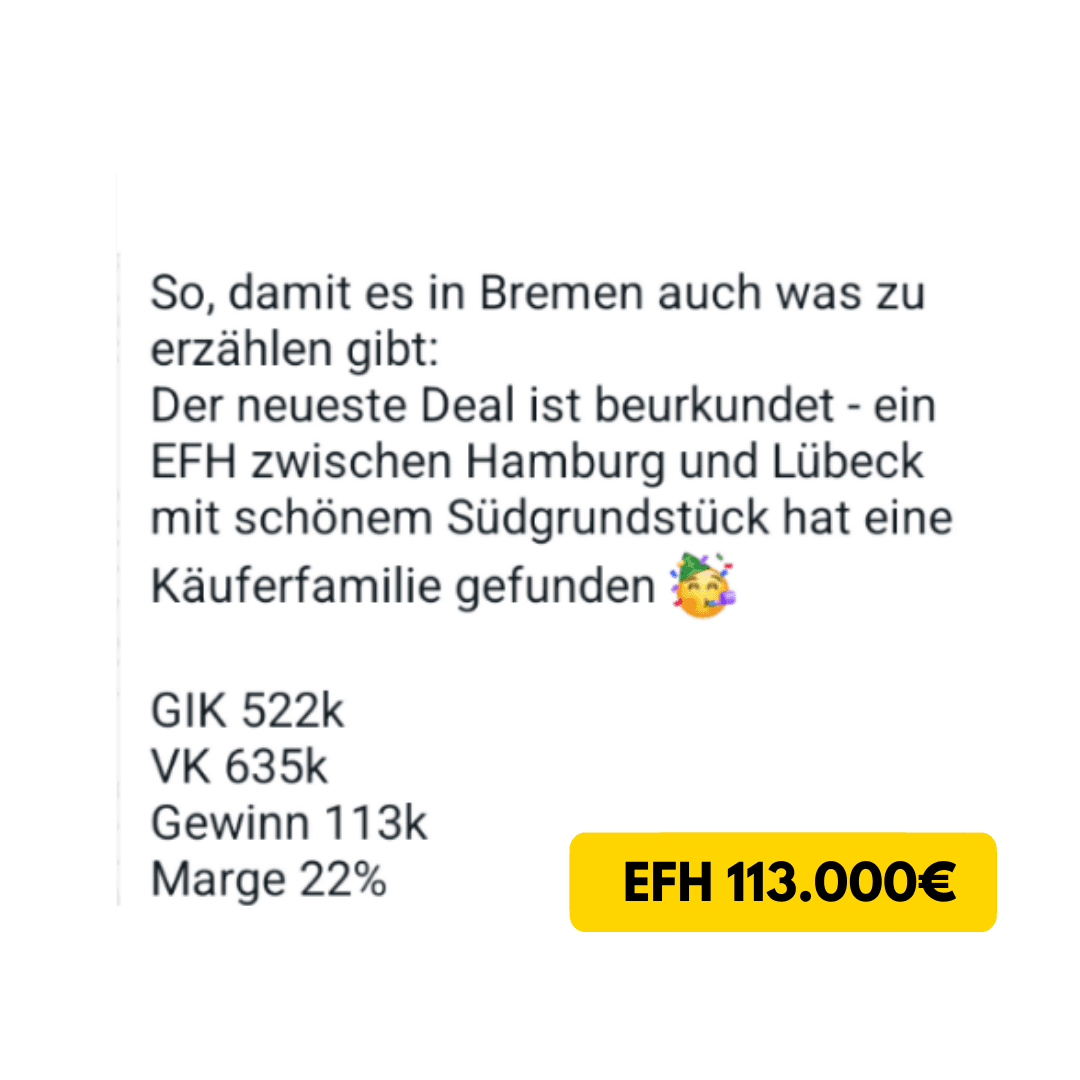 Deal Gewinn